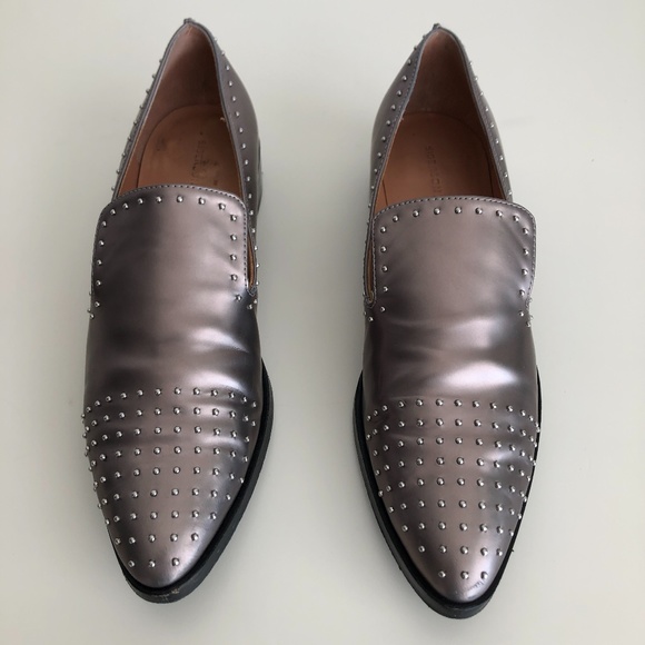 Sigerson Morrison Studded Flat Loafer 8.5 - Picture 3 of 11